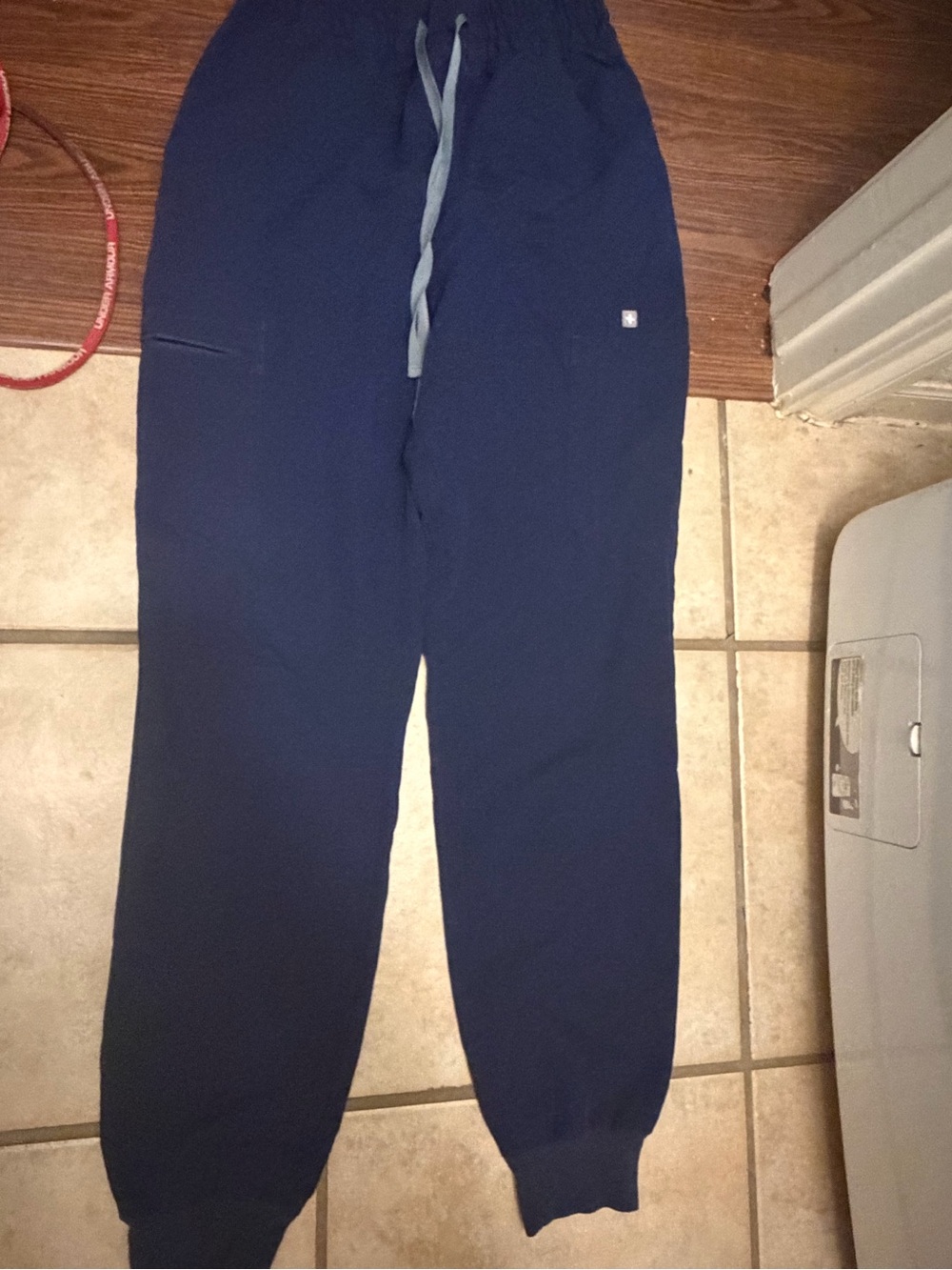 Womens figs Navy Drawstring Jogger scrub Pants